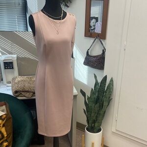 Enfocus Studio Soft Pink Midi Dress